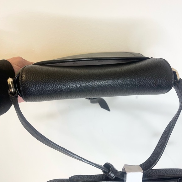 kate spade new york Knott Pebbled Leather Crossbody Saddle Bag - Picture 11 of 15